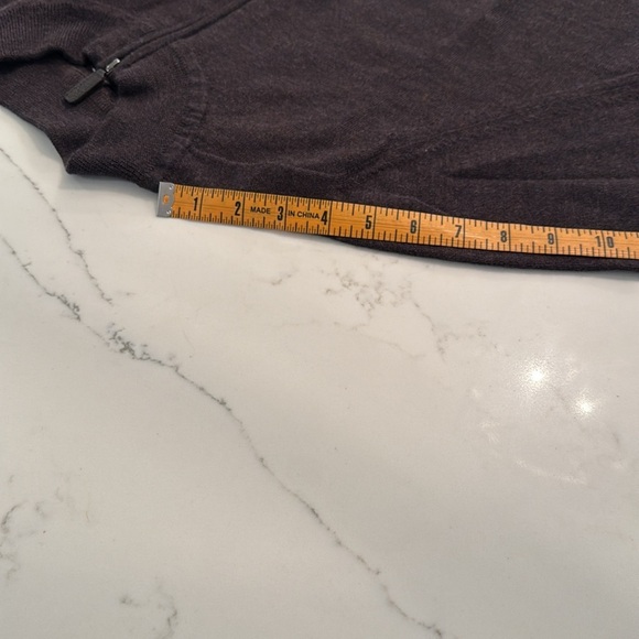 Nordstrom XL Tall 100% Extra Fine Merino Wool 1/4 zip sweater - Picture 4 of 6